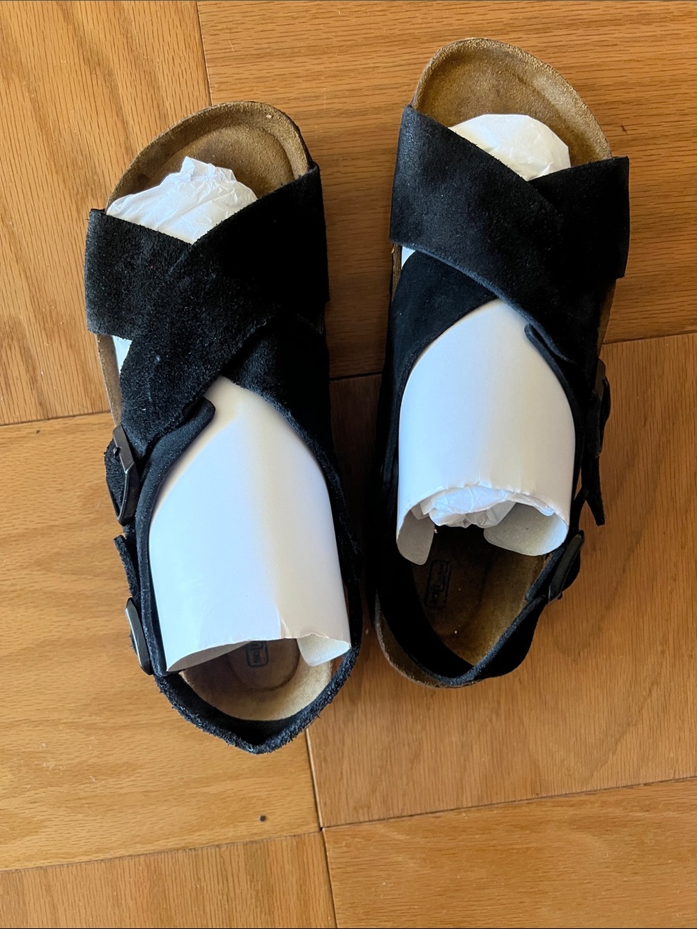 Birkenstock Tulum Soft Footbed Sandals in Black - Picture 5 of 8